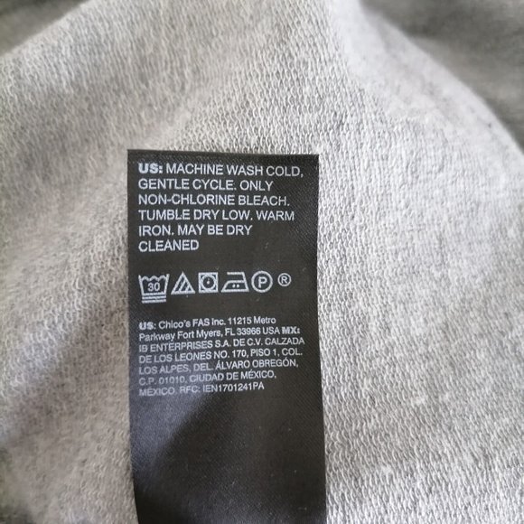 Chico's Zenergy Womens Gray High Waist Elastic Waist Crop Trouser Pants Size 16 - Picture 5 of 6